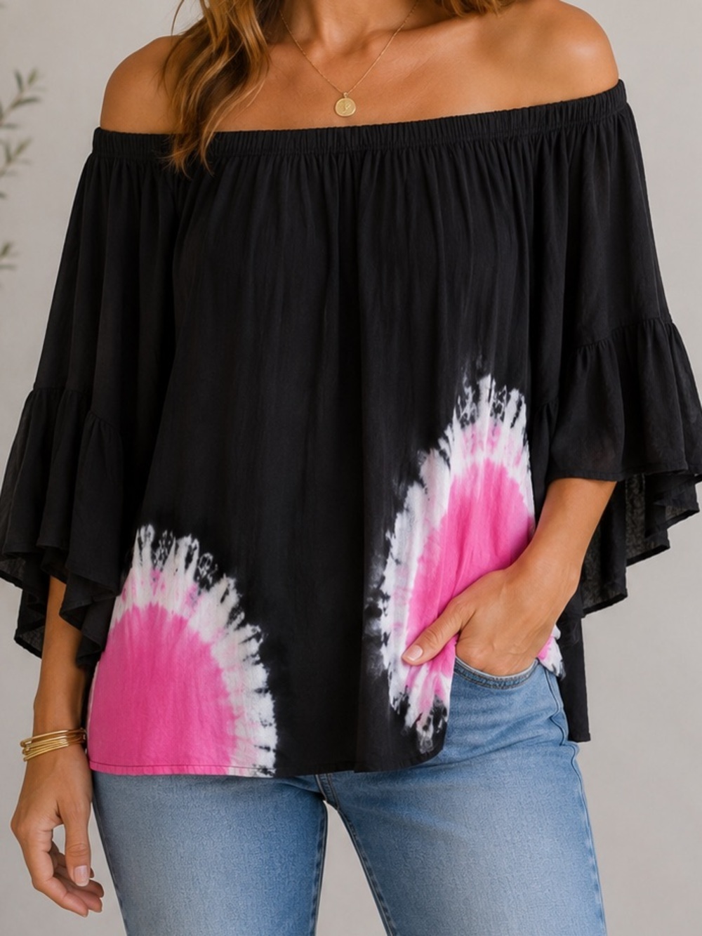 Indah Tie Dyed Tunic Top‎ Dress